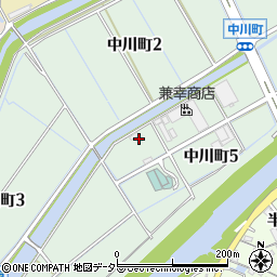 愛知県刈谷市中川町周辺の地図