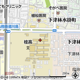 京都府立桂高等学校周辺の地図