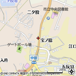 愛知県知多市岡田（宝ノ脇）周辺の地図