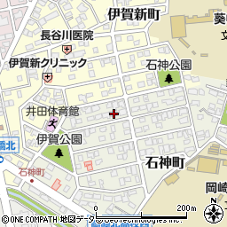 愛知県岡崎市石神町11-11周辺の地図