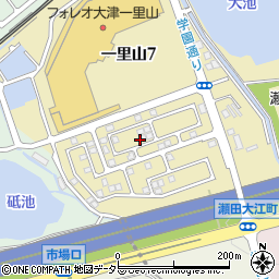 滋賀県大津市一里山7丁目周辺の地図