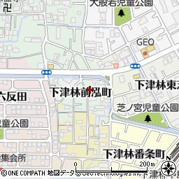 京都府京都市西京区下津林前泓町92周辺の地図