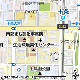 京都府京都市南区西九条森本町80-2周辺の地図