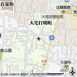 京都府京都市山科区大宅坂ノ辻町25-20周辺の地図