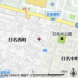 愛知県岡崎市日名西町3周辺の地図