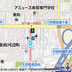 京都府京都市南区東九条南石田町33周辺の地図