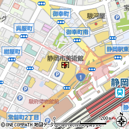 静岡市美術館周辺の地図