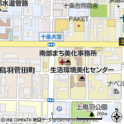 京都府京都市南区西九条森本町50周辺の地図