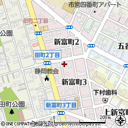 カーブス　静岡・葵新富町周辺の地図