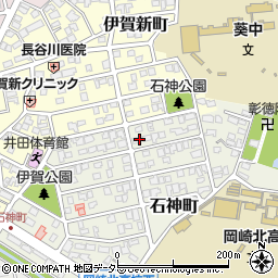愛知県岡崎市石神町15-20周辺の地図