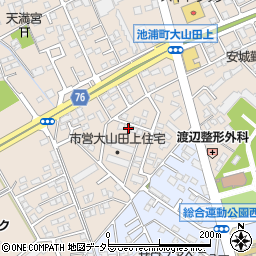 愛知県安城市池浦町大山田上2-564周辺の地図