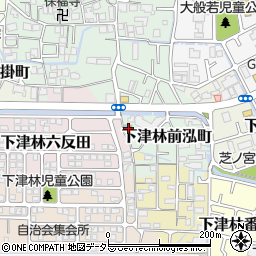 京都府京都市西京区下津林前泓町115周辺の地図