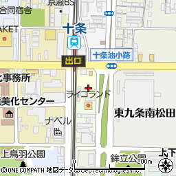 京都府京都市南区西九条柳ノ内町75周辺の地図