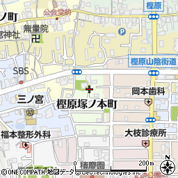 京都府京都市西京区樫原塚ノ本町周辺の地図