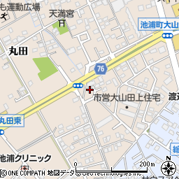 愛知県安城市池浦町大山田上2-474周辺の地図