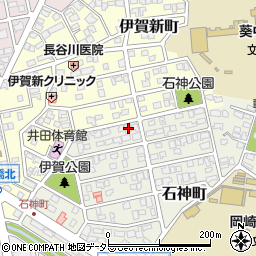 愛知県岡崎市石神町11-8周辺の地図