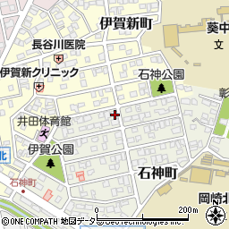 愛知県岡崎市石神町11-9周辺の地図