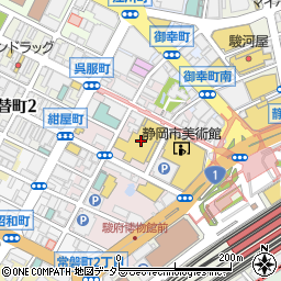 ワンラブパルコ静岡店周辺の地図