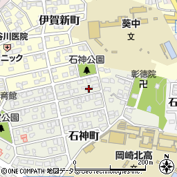 愛知県岡崎市石神町15-15周辺の地図