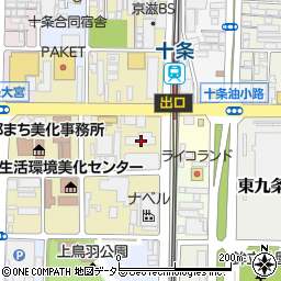 京都府京都市南区西九条森本町69周辺の地図