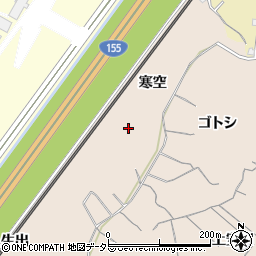 愛知県知多市日長寒空52周辺の地図