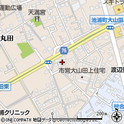愛知県安城市池浦町大山田上2-476周辺の地図