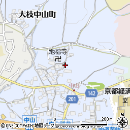 京都府京都市西京区大枝中山町周辺の地図