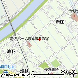 愛知県刈谷市小垣江町荒池周辺の地図
