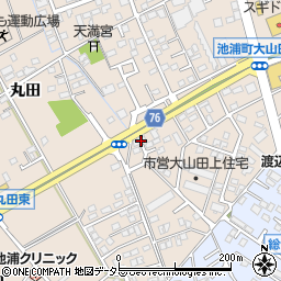 愛知県安城市池浦町大山田上2-617周辺の地図