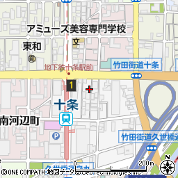 京都府京都市南区東九条南石田町34周辺の地図