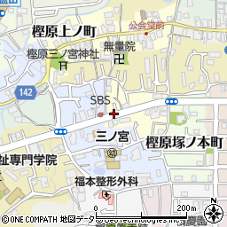 京都府京都市西京区樫原中垣外周辺の地図