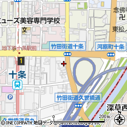 京都府京都市南区東九条南石田町39周辺の地図