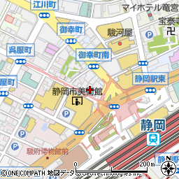 フリークスストア　静岡店周辺の地図