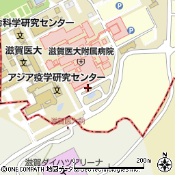 大学病院周辺の地図