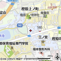 京都府京都市西京区樫原硲町周辺の地図