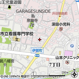 愛知県岡崎市井田町寺前周辺の地図