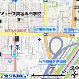 来来亭 十条竹田店周辺の地図
