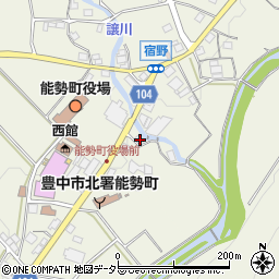 大阪府豊能郡能勢町宿野22周辺の地図