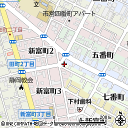 亀山畳店周辺の地図