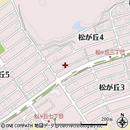 滋賀県大津市松が丘周辺の地図