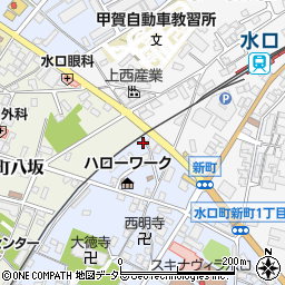 滋賀県甲賀市水口町本町3丁目1-36周辺の地図