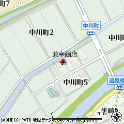 株式会社兼幸商店　中川工場周辺の地図