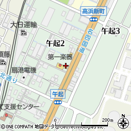 三重県四日市市午起周辺の地図
