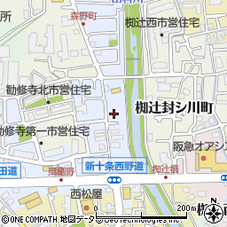 京都府京都市山科区東野舞台町周辺の地図