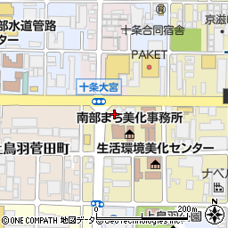 京都府京都市南区西九条森本町33周辺の地図