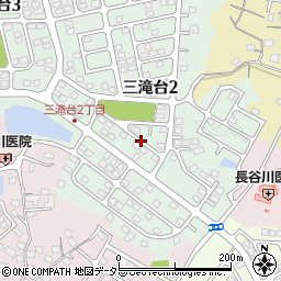 三重県四日市市三滝台2丁目周辺の地図