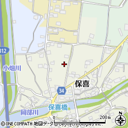 兵庫県神崎郡市川町保喜周辺の地図