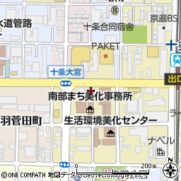 京都府京都市南区西九条森本町37周辺の地図