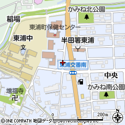愛知県東浦町（知多郡）石浜（岐路）周辺の地図