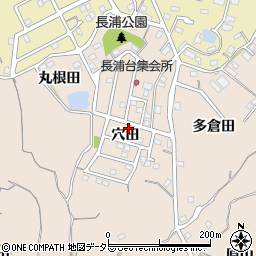愛知県知多市日長（穴田）周辺の地図